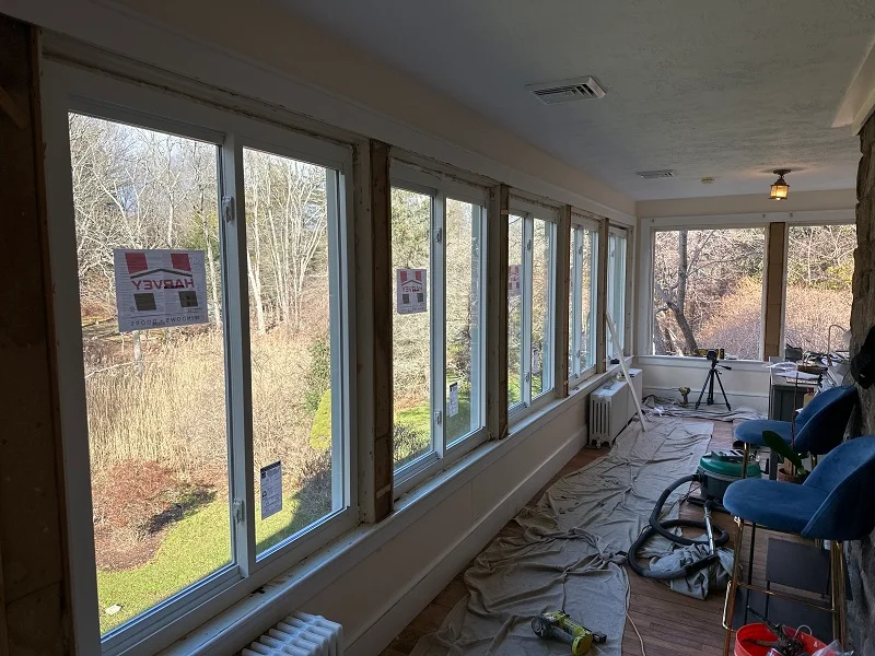 Harvey vinyl replacement windows in Redding,CT